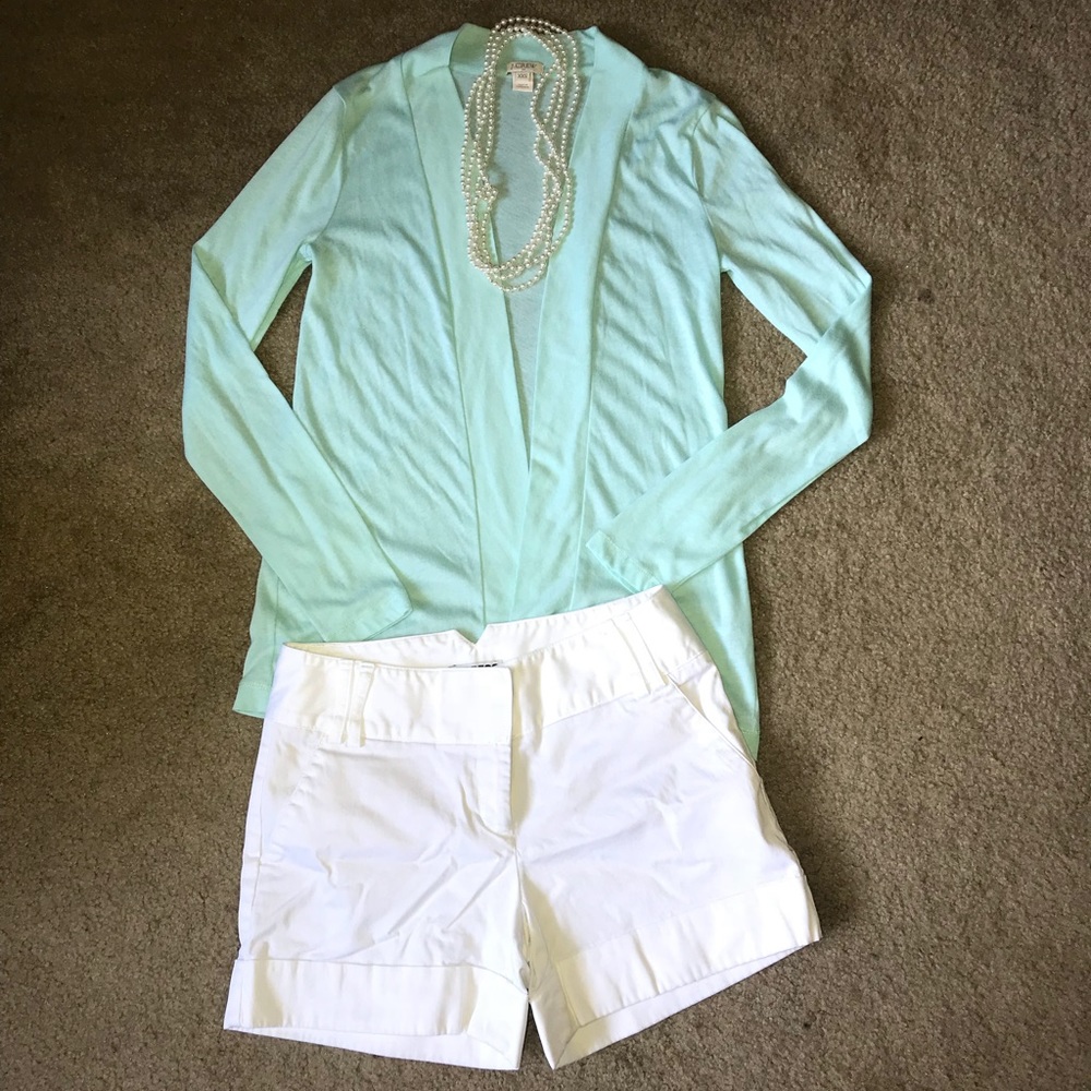 Mint green light cardigan